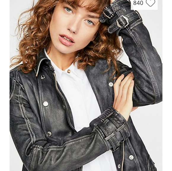 Avis Leather Moto Jacket Lg 